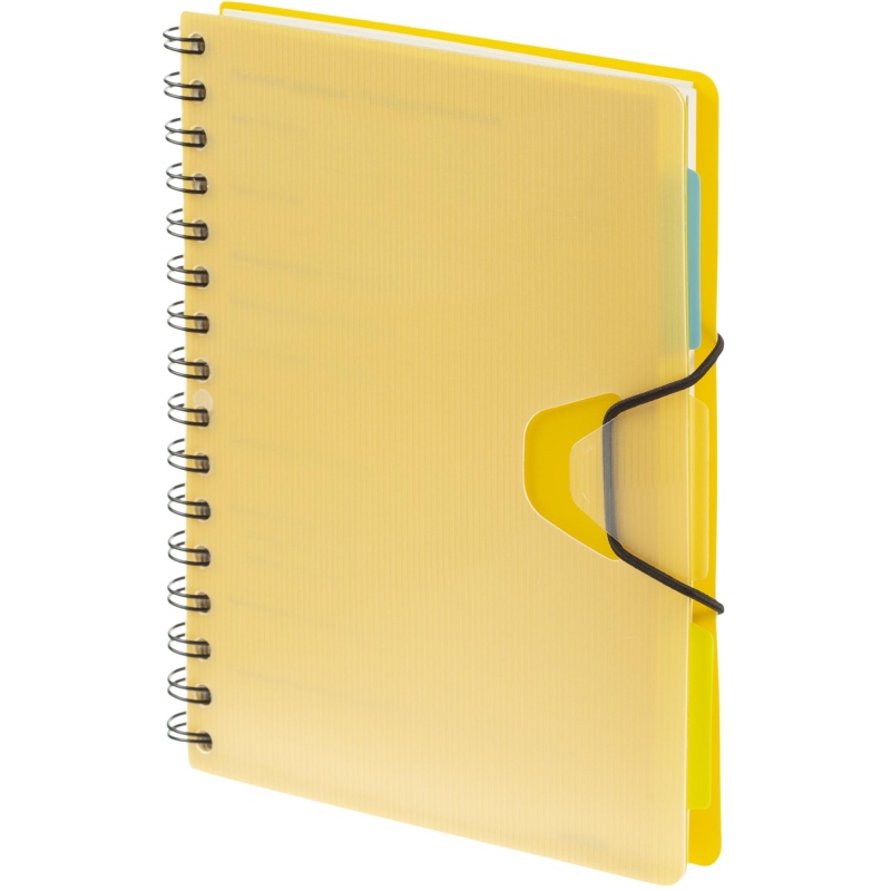 Ежедневник недатир. Bright Colours на спирали, А5, 272 стр., желтый Attache 1499443