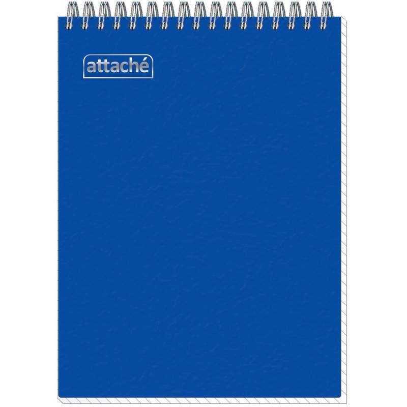 Блокнот Attache Plastic А5 80 л. синий в клетку спираль (150x210 мм) 204993