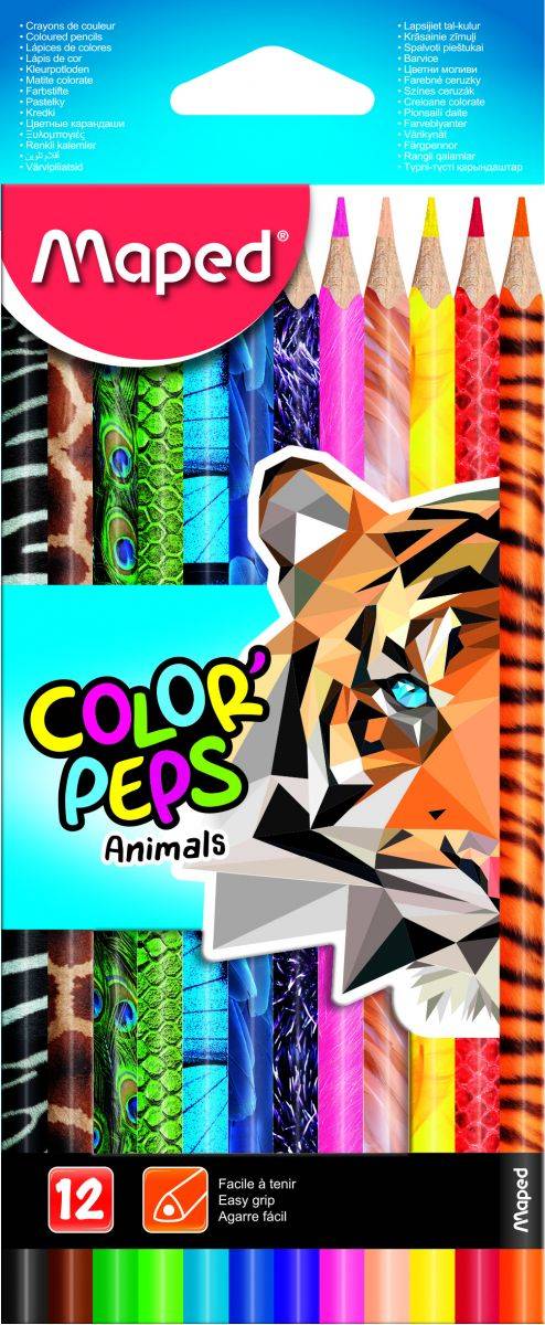 Карандаши COLOR'PEPS 12 цв декорированные Maped 832212