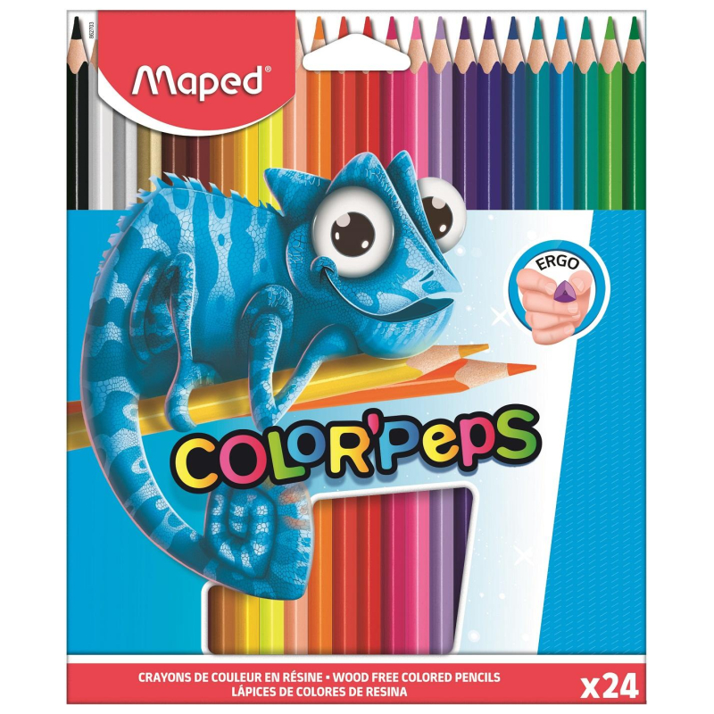 Карандаши цветные MAPED PULSE пластиковые 24 цв/наб 862703 1782982