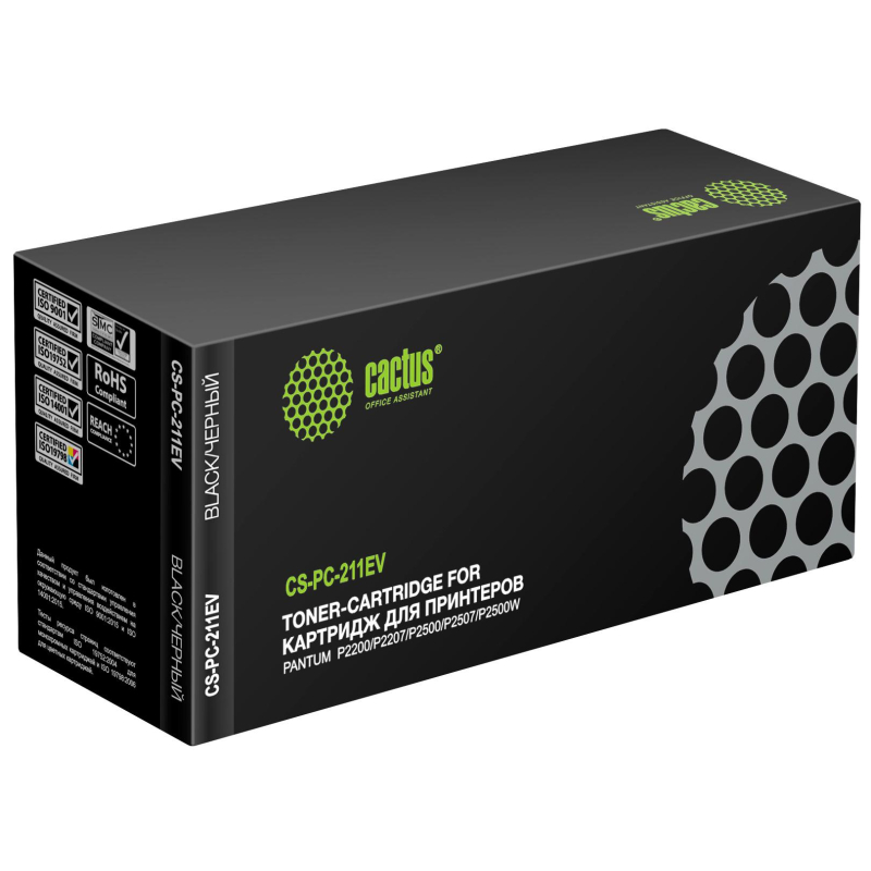 Картридж лазерный Cactus CS-PC-211EV (PC-211EV) чер. для Pantum M6550/P2500 1682883