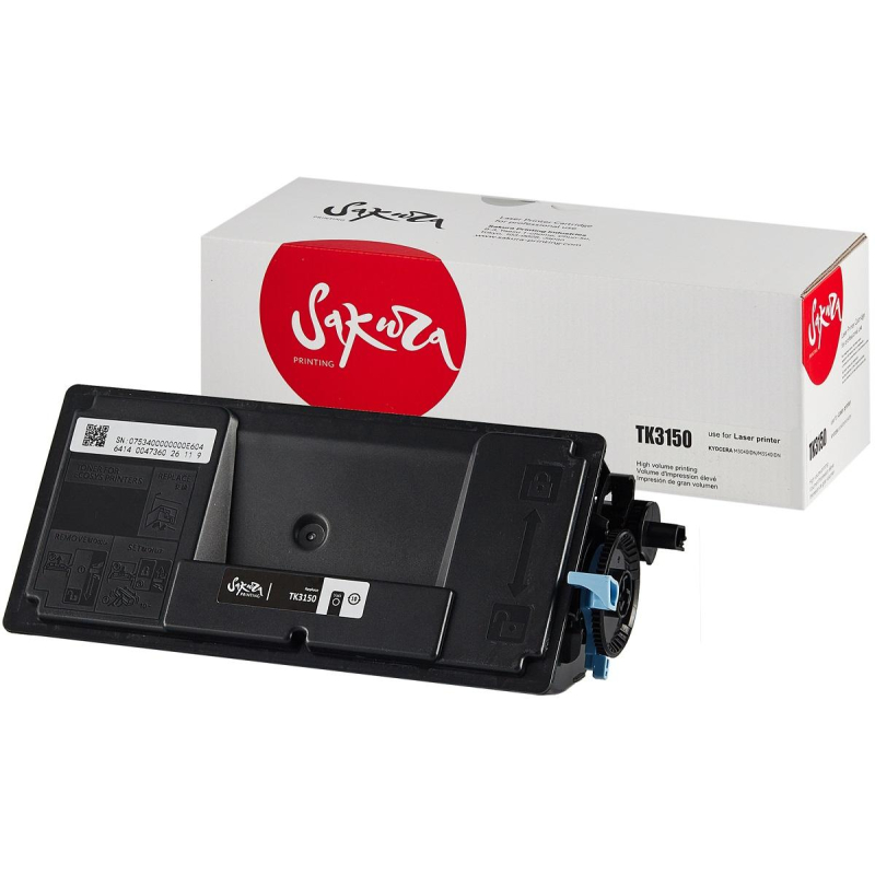 Картридж лазерный SAKURA TK-3150 чер. для Kyocera Mita M3040idn/M3540idn 1604998 SATK3150