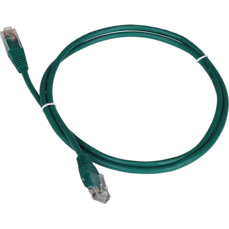 Патч-корд TWT TWT-45-45-1.0-GN UTP кат.5e, 1.0 м, зеленый 2239394