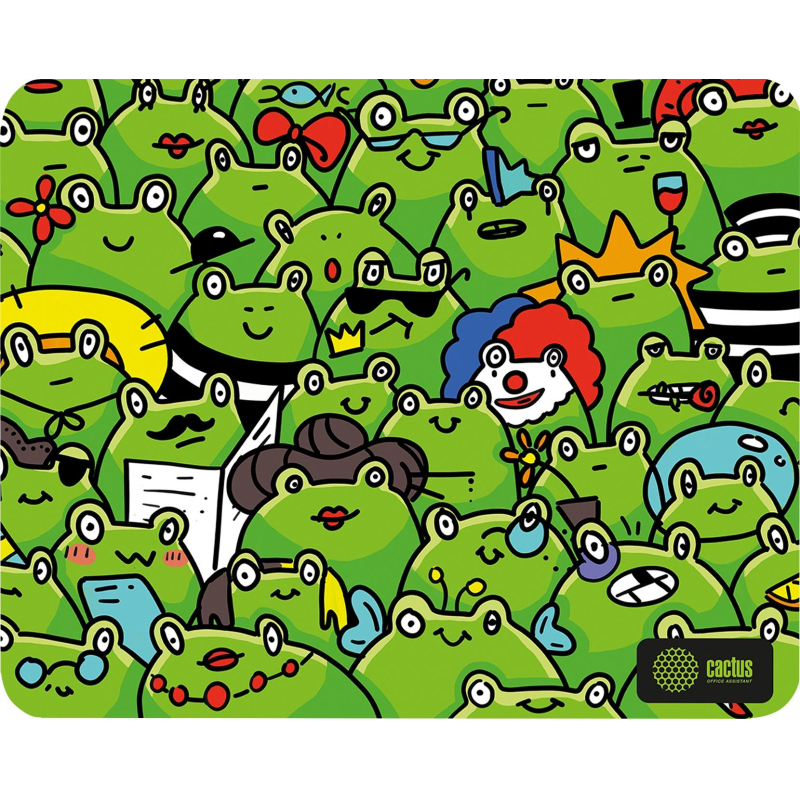 Коврик д/мыши Cactus Frogs 300x250x3мм (CS-MP-D09M) 1912754