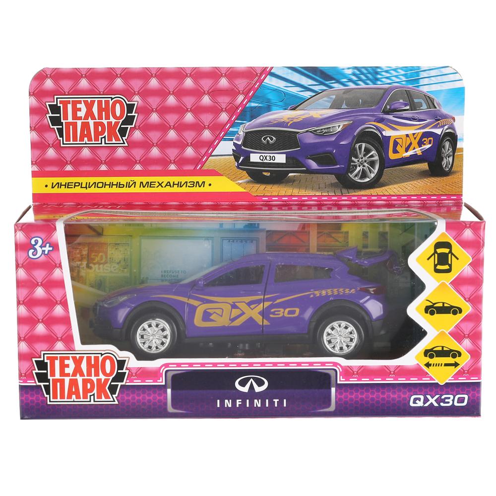 Машина металл Инфинити QX30, для девочек 12 см. Технопарк QX30-12GRL-PUR