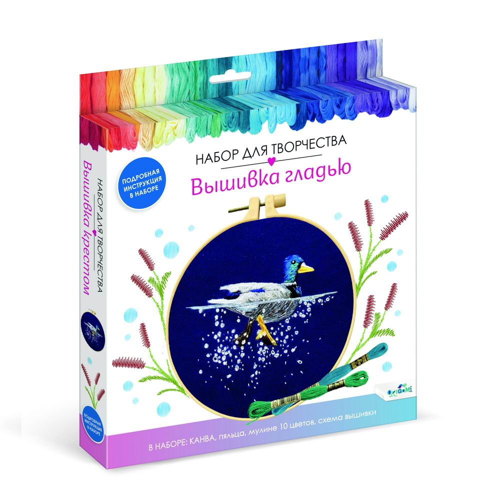 Набор д/тв-ва ORIGAMI Вышивка гладью Селезень 07496