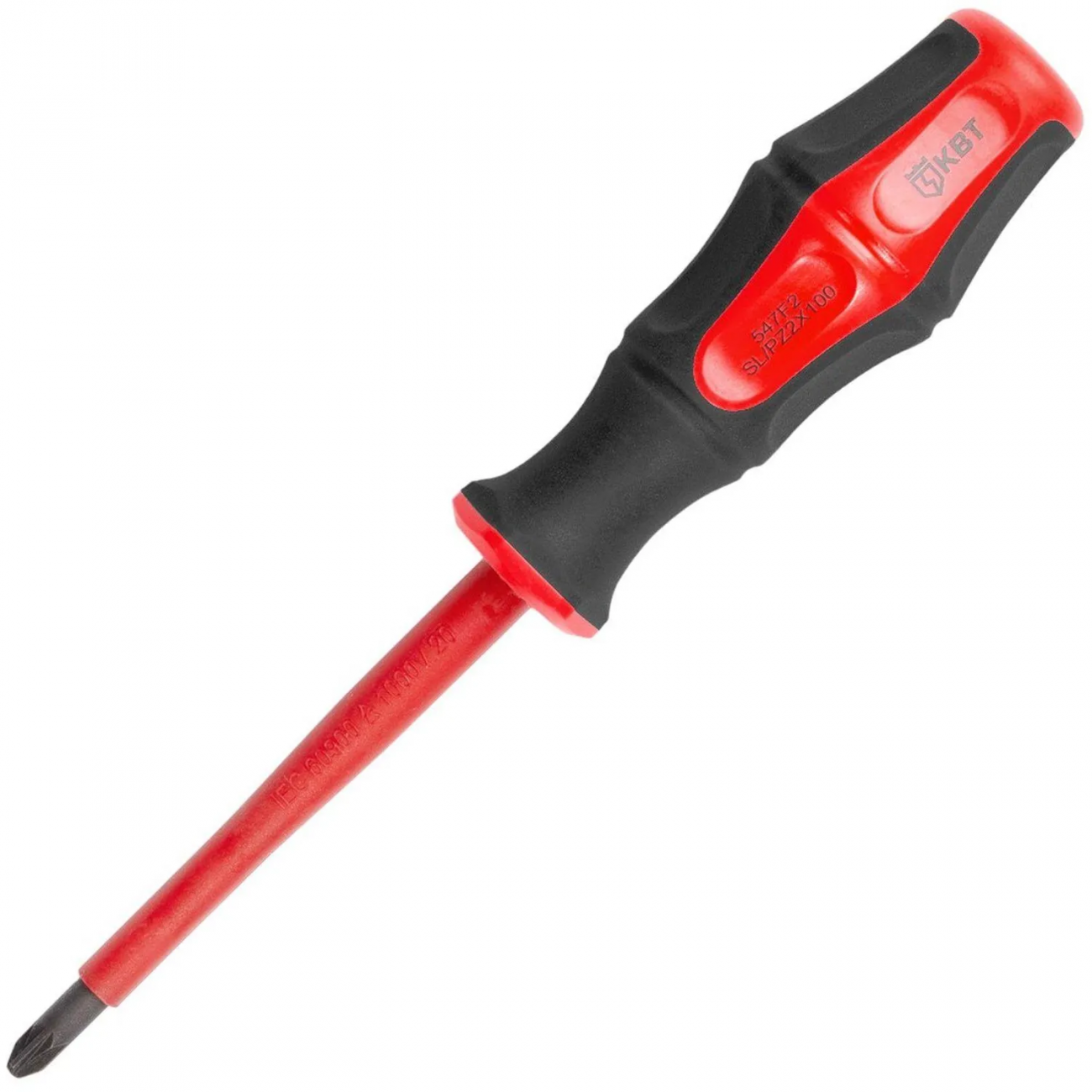 Отвертка диэлектрическая PZ/FL2x100 серия ПРОФИ (КВТ) 79779 2370668