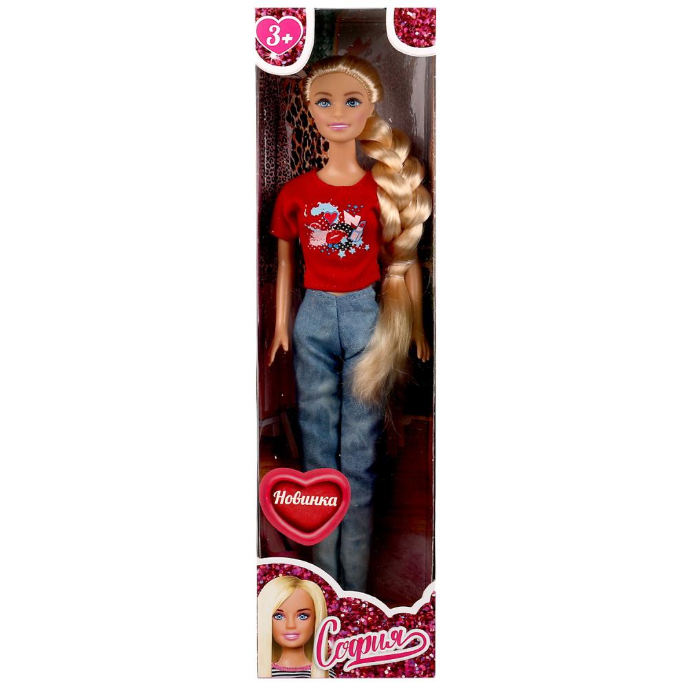 Кукла 29 см София, бесшарнирная с длинными волосами Карапуз 66001BOX-C3-S-BB