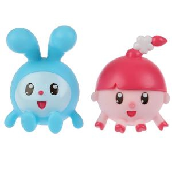 Игрушка пластизоль для ванны Малышарики крошик+нюшенька, 2 шт. сетка Играем Вместе LX-ST1710-1708 (50) (50)