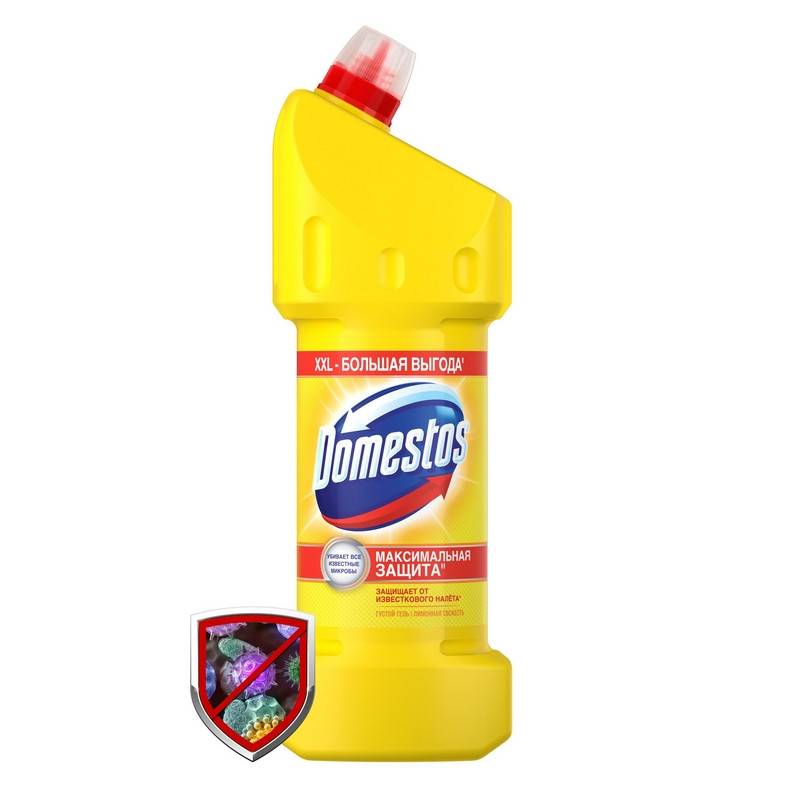 Средство для сантехники универсальное DOMESTOS ЛИМОННАЯ СВЕЖЕСТЬ 1,5 л 1063833 УТ000001545