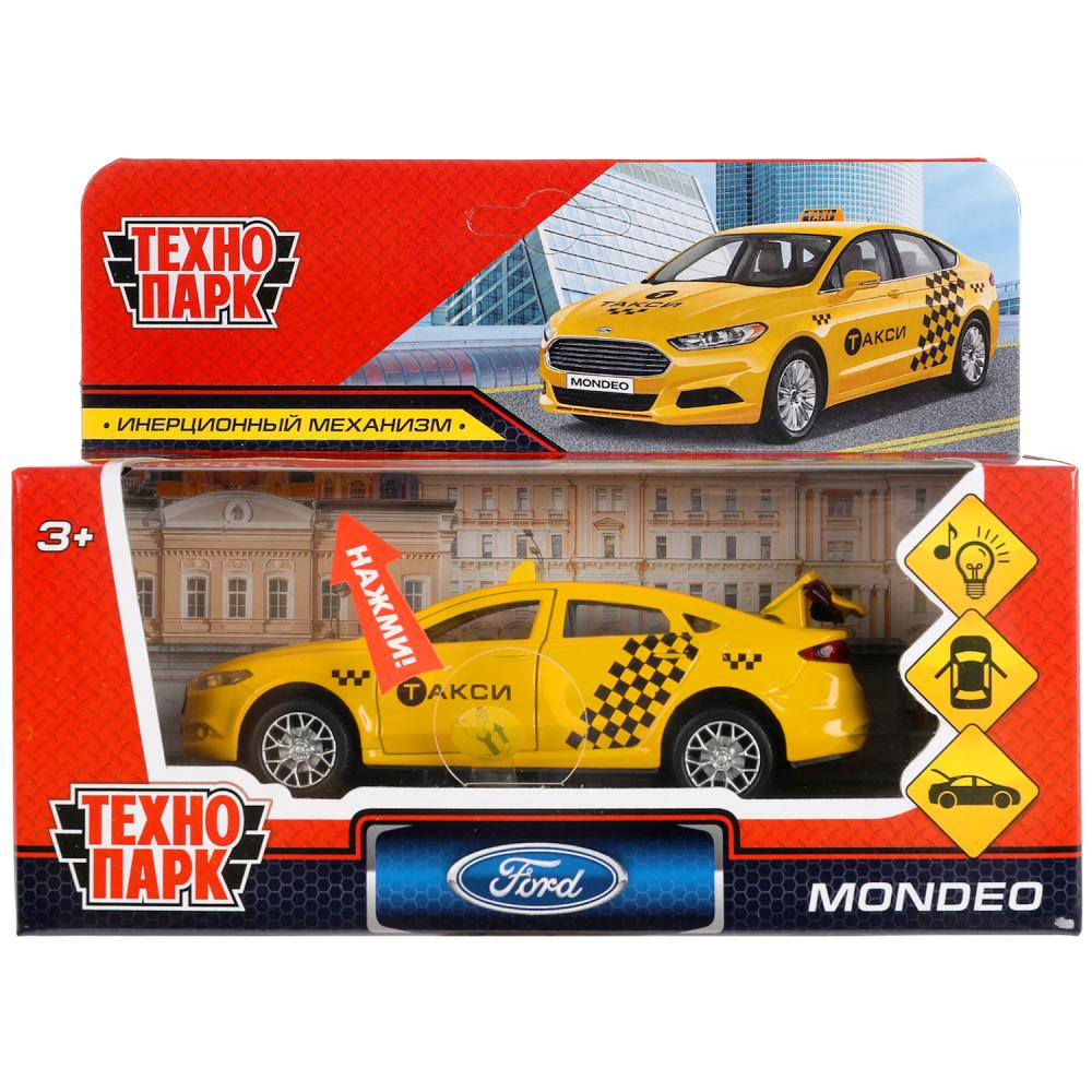 Машина металл свет-звук Форд Мондео Такси 12 см. Технопарк MONDEO-12SLTAX-YE