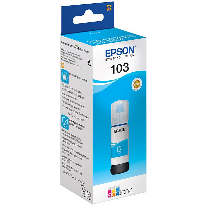 Чернила Epson 103 C13T00S24A гол. для L3110/L3150 897371