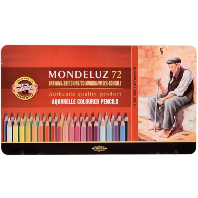 Карандаши акварельные цвет. Koh-I-Noor MonduluzOldMan 72цв/наб 3727072001PL 1545360