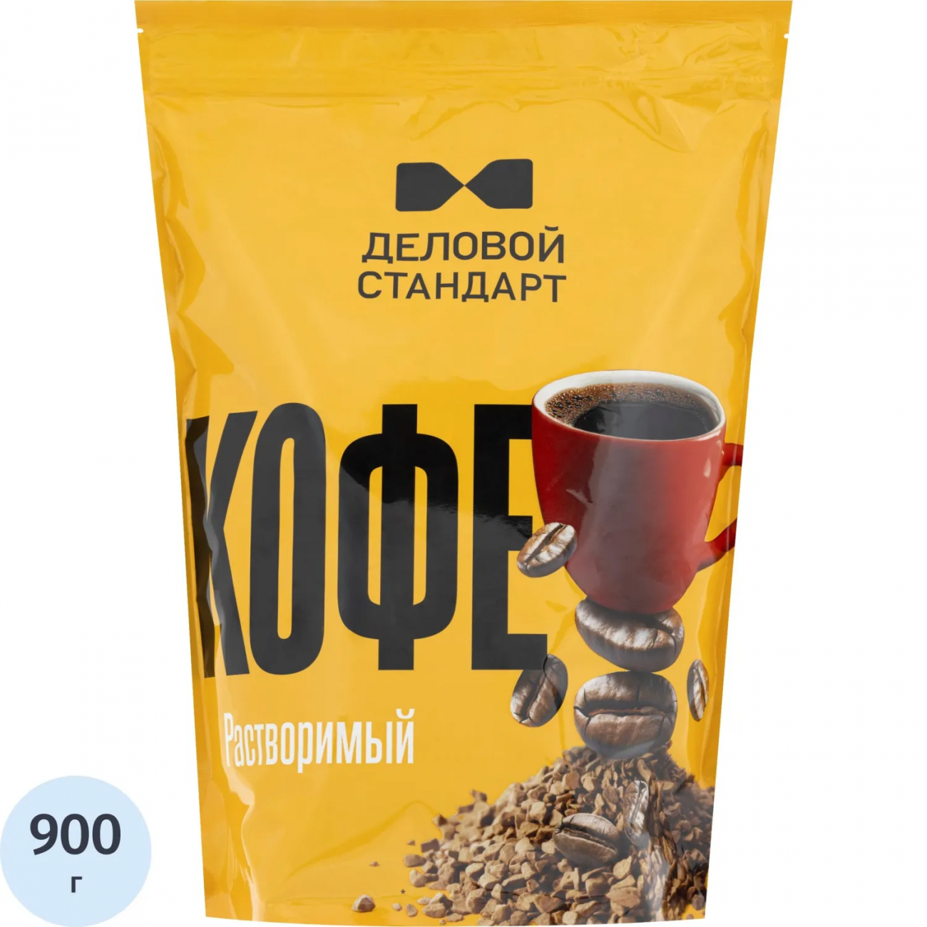 Кофе Деловой стандарт растворимый дой-пак, 900г 2111581