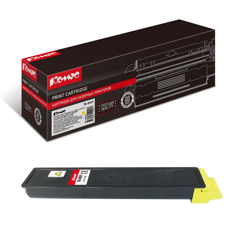 Картридж лазерный Комус TK-895Y жел. для KyoceraFS-C8020MFP/C8025M 856037