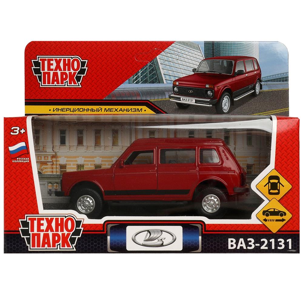 Машина металлическая "Лада 4x4 2131" 12 см. красный, Технопарк LADA4X42131-13-RD