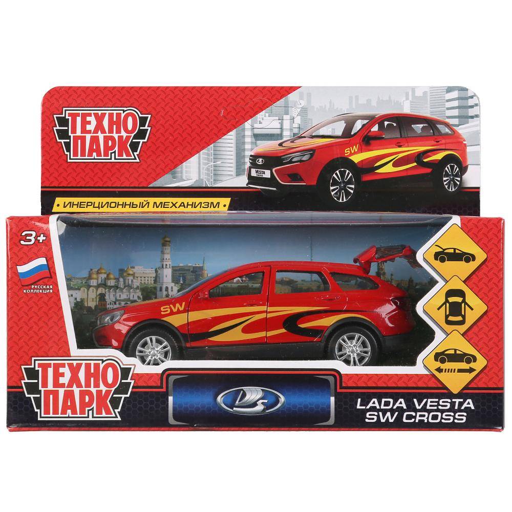 Машина металлическая "Lada Vesta Sw Cross Спорт" 12 см, инерционная Технопарк VESTA-CROSS-S