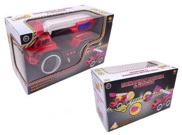 Машинка инерционная "Пожарная" световые и звуковые эффекты ABtoys (АБтойс) C-00343
