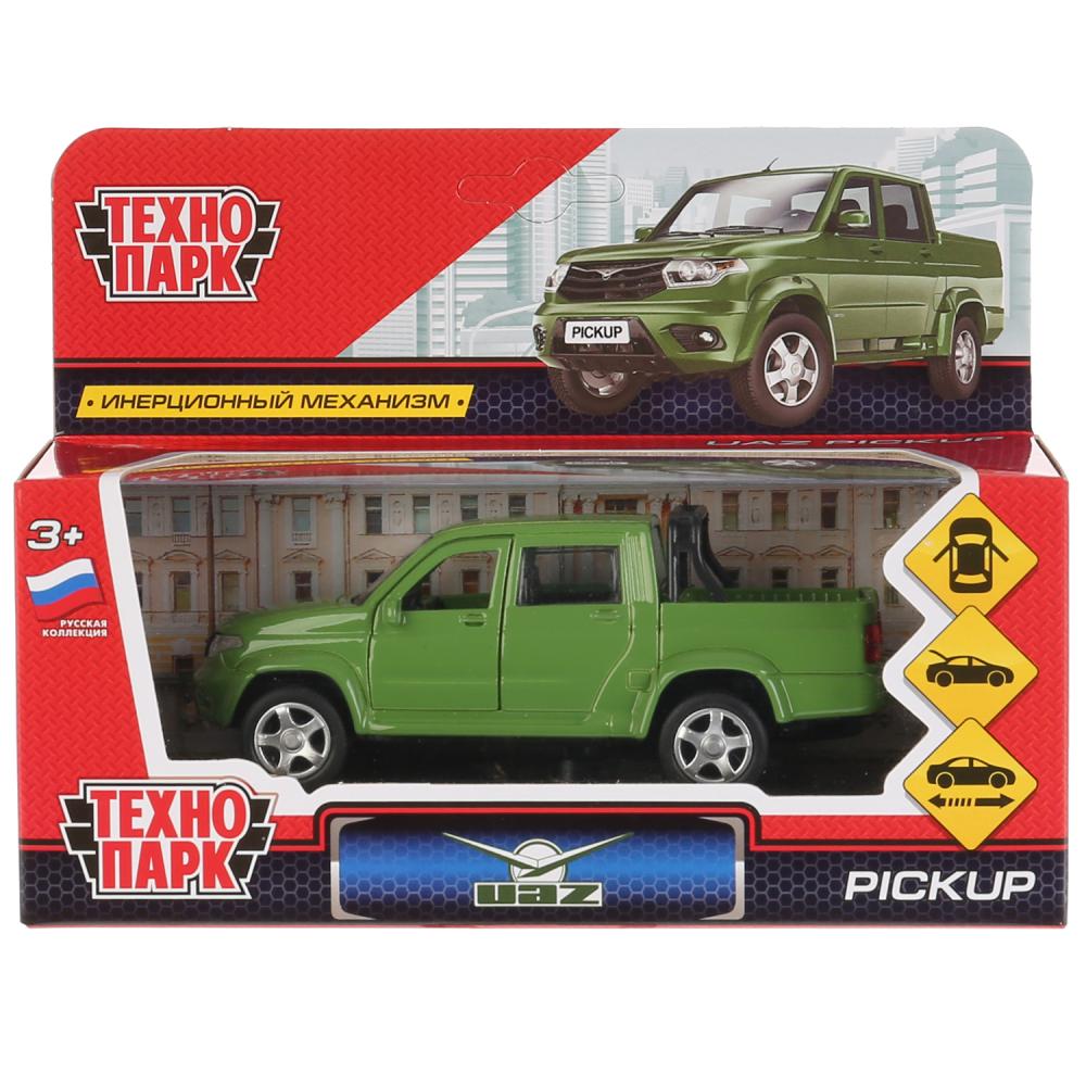 Машина металл Уаз Пикап, 12 см. Зеленый Технопарк PICKUP-GN