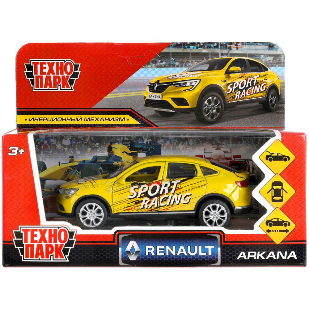 Машина металл Рено Аркана Спорт, 12 см. Технопарк ARKANA-12SRT-YE