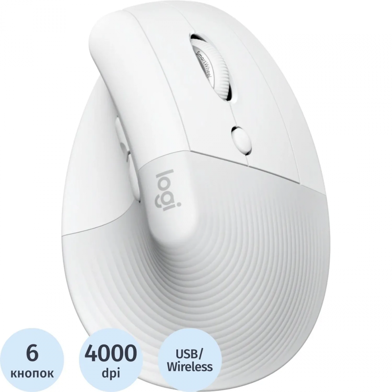 Мышь компьют. Logitech беспров.Lift Vertical Ergonomic (910-006480) 2386838