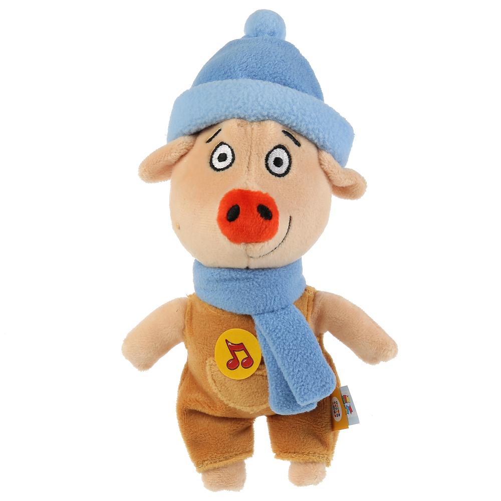 Игрушка мягкая Оранжевая корова Коля, 17 см. звук Мульти-пульти V92727-17A