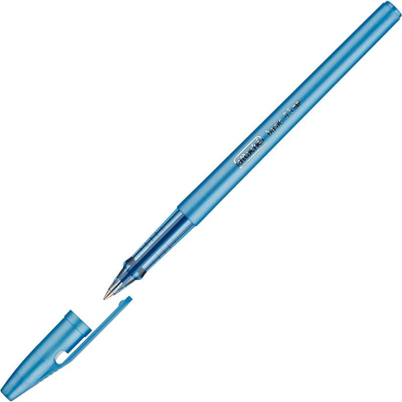 Ручка шариковая Attache Basic синяя (толщина линии 0.5 мм) 168706