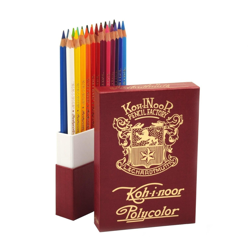 Карандаши цветные худож polycolor RETRO 3824 24цв/наб пенал 3824024020TK Koh-I-Noor 1618090