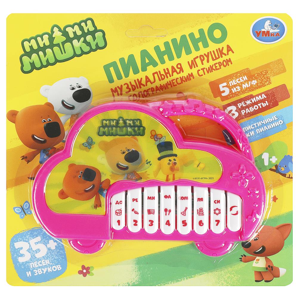 Музыкальное пианино Ми-ми-мишки 35 песен и звуков. Умка 2109M013-R1