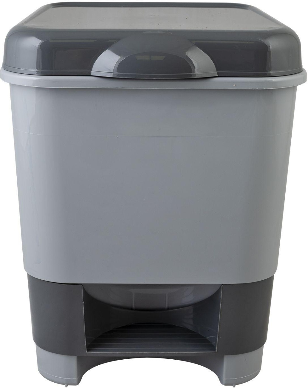 Контейнер для мусора с педалью 8 л. серый, 427 Полимербыт 1812810 434270000
