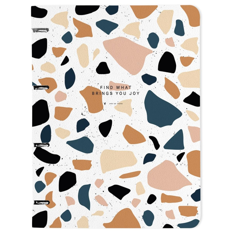 Тетрадь со сменным блоком А4,120л,Be Smart,Terrazzo,N3760 1726066