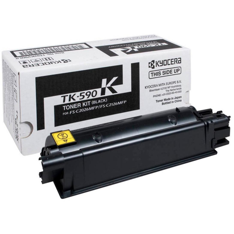 Тонер-картридж Kyocera TK-590K чер. для FS-C2026MFP/C2626 283439 1T02KV0NL0