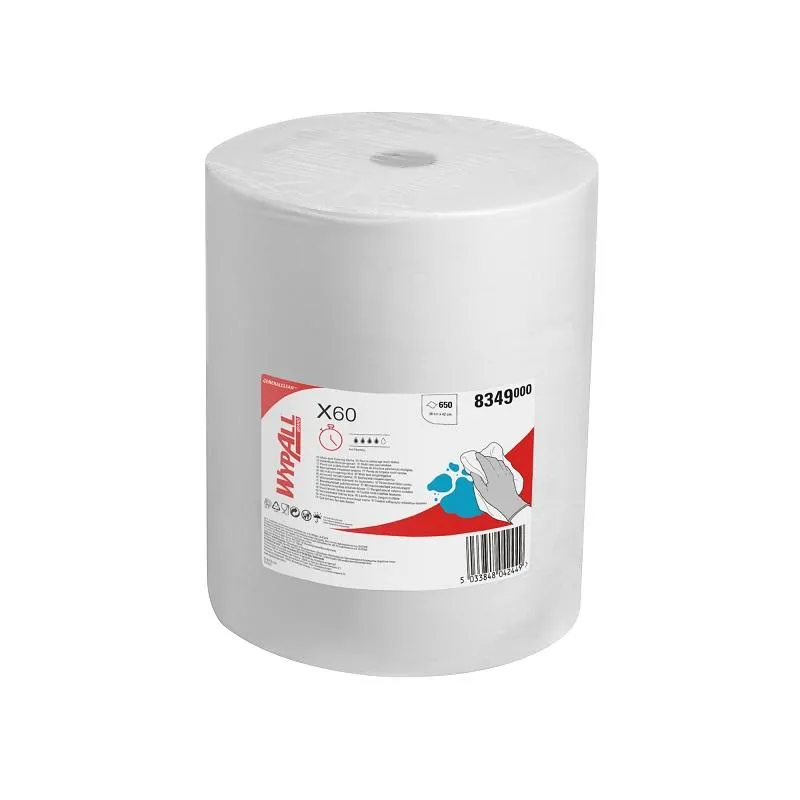 Материал протирочный нетканый рулWYPALLx X60 LR W 650s 38,5x41,5см бел 8349 Kimberly-Clark 1442263