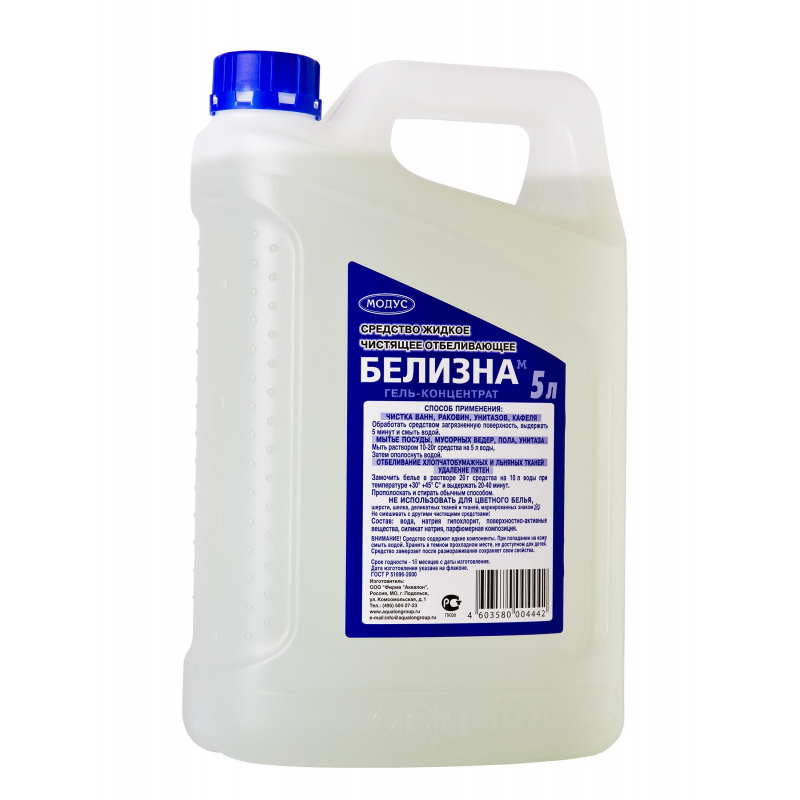 Отбеливатель MODUS гель-концентрат Белизна-М, 5л 1455339 274442