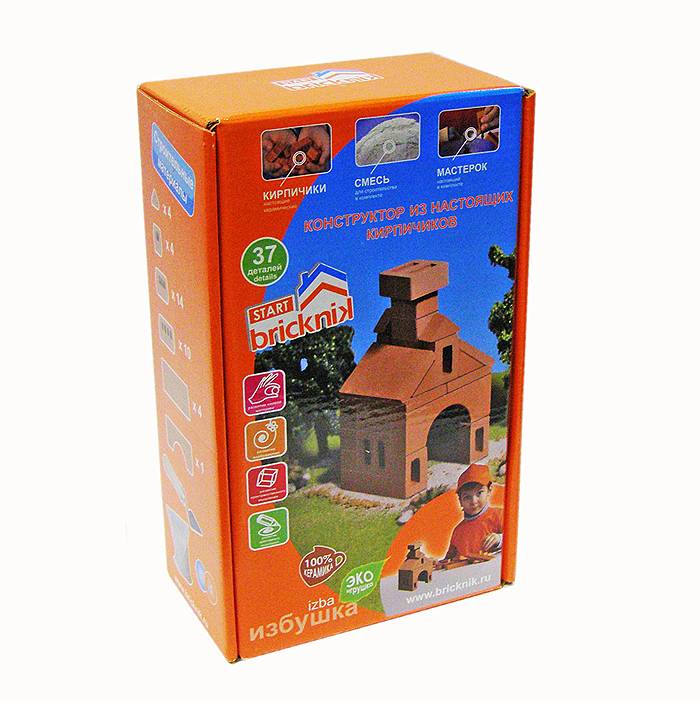 Конструктор из кирпичиков "Избушка", 37 деталей Brickmaster 601пл