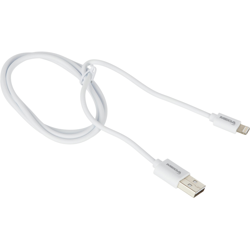 Кабель ProMega U152, 2,4A, 1м, USB - Lightning, TPE, белый ProMega jet 1639345