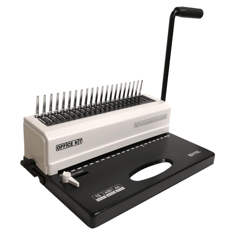 Брошюровщик Office Kit B2115L А4, А5, 15л./450 л. пл. пруж 1623498