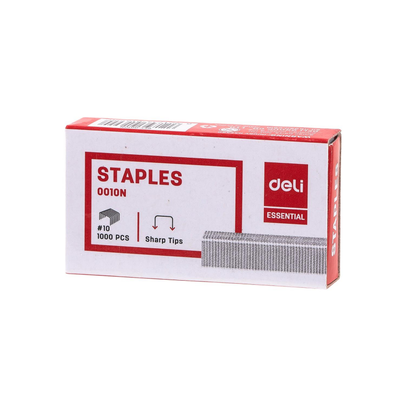 Скобы для степлера N10 Deli,оцинкованные, 1000 шт. 1407164 E0010N