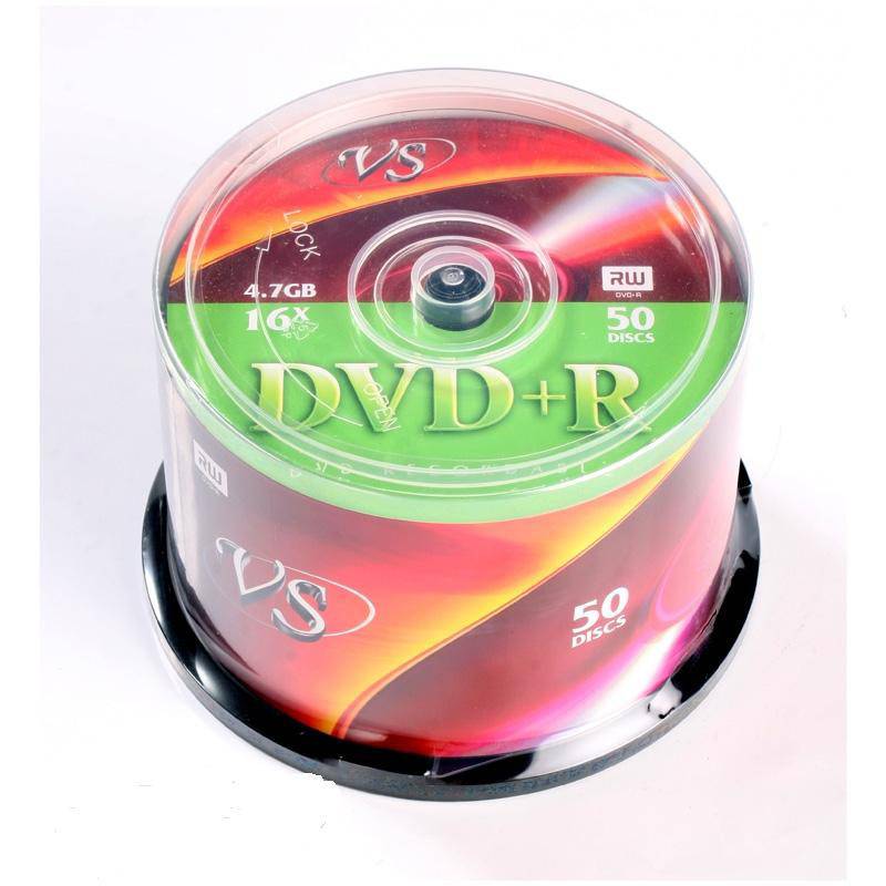 Носители информации DVD+R, 16x, VS, Cake/50, VSDVDPRCB5001 166403