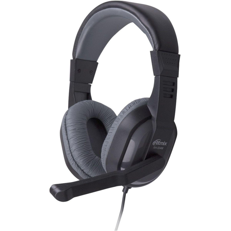 Гарнитура RITMIX RH-534M Gray Компьютерная 3,5 мм TRS (15119392) 1895064