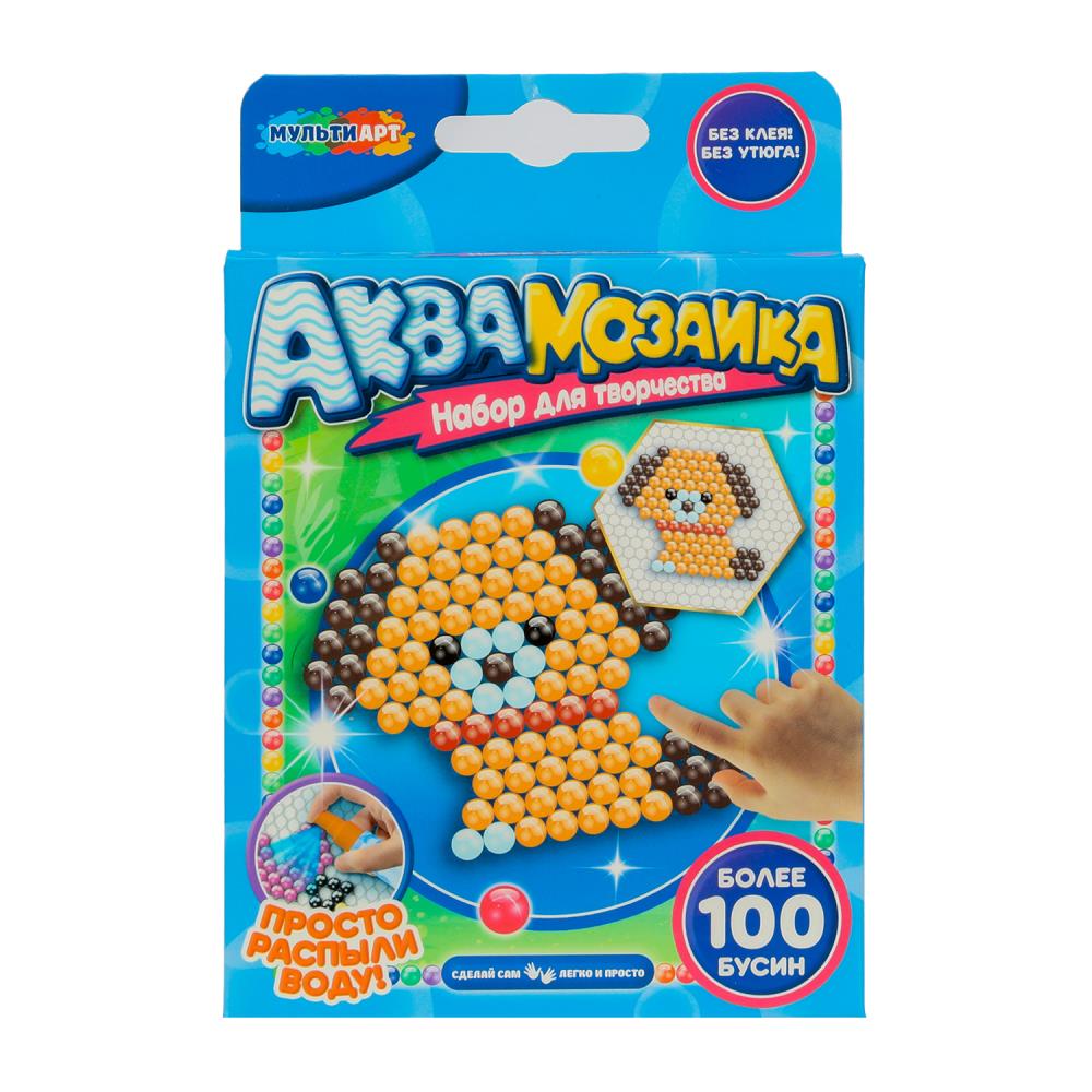Аквамозаика 100 бусин "Собака" MultiArt AB-100DOG (48)