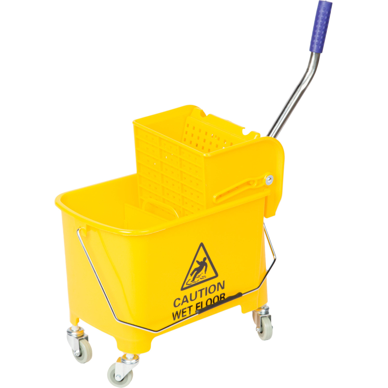 Тележка уборочная мини с отжимом, 20л, 63x27x67см, желтая Luscan PROFESSIONAL 1650255 AF08068