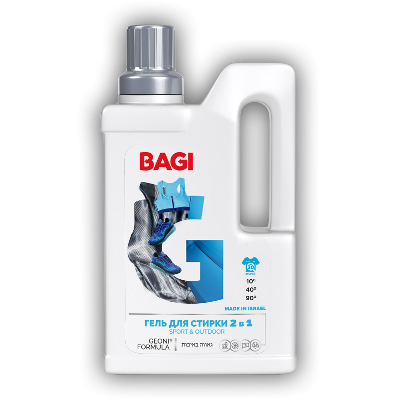 Гель д/стирки Bagi концентрат 2в1 Sport&Outdoor 950мл 1442563 T-209419-0
