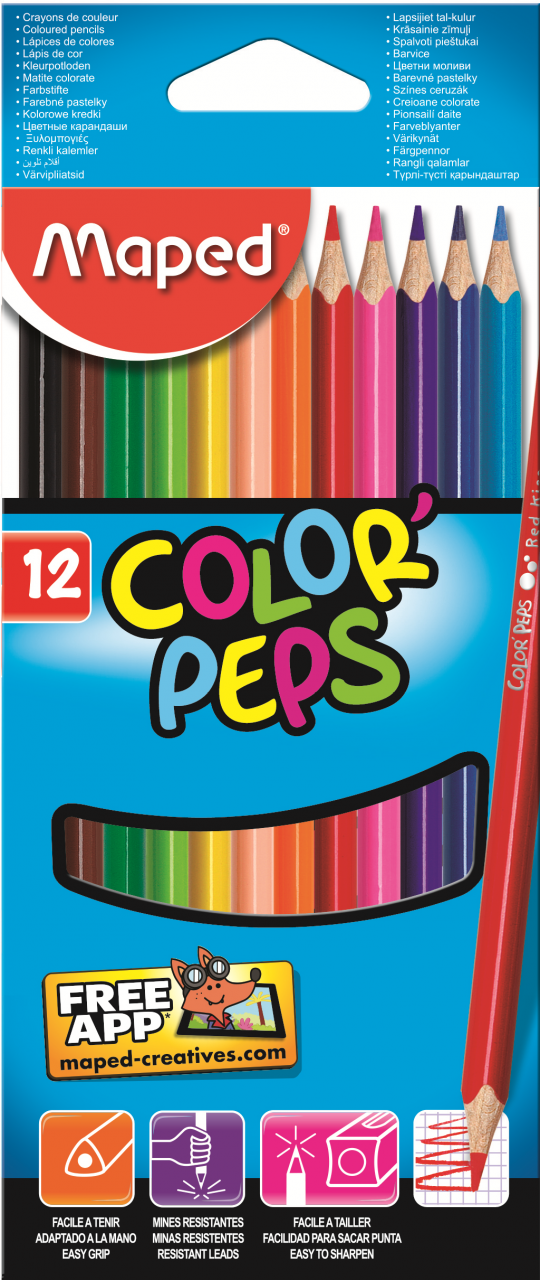 Карандаши Color Peps 12 цв Maped 183212