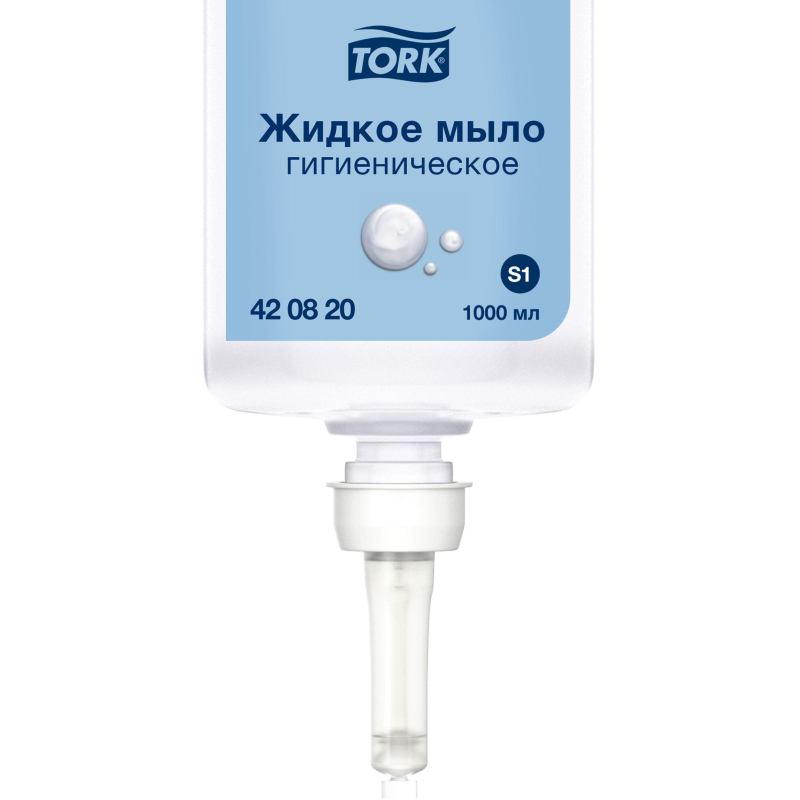 Картридж с жидким мылом Tork S1 Prem мыло-гель 1л, 420820 1818551