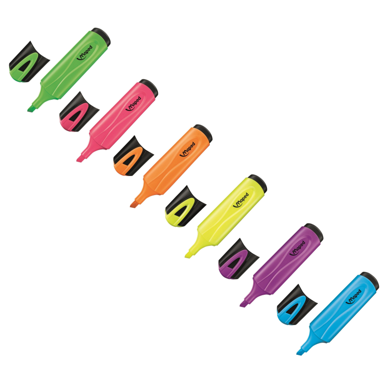 Маркер текстовыделитель Maped FLUO PEP S CLASSIC 1-5 мм набор 6 цв. 742557 1612927