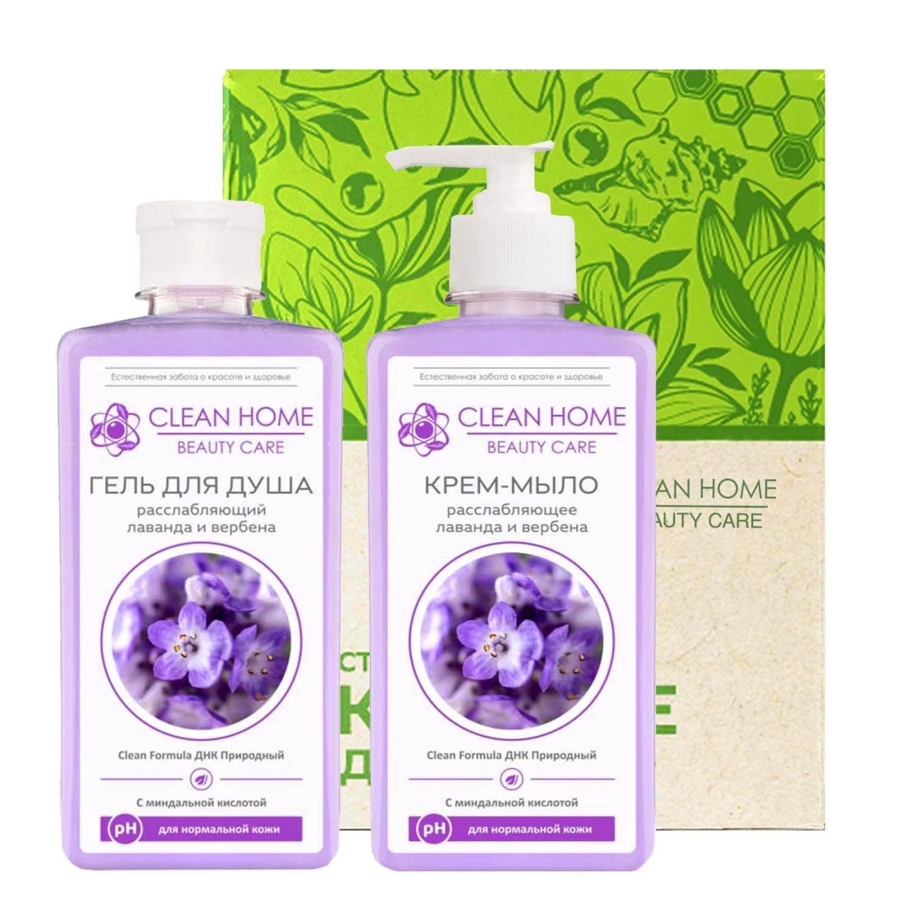Набор CLEAN HOME BEAUTY CARE Расслабляющий (гель для душа, крем-мыло) 4606531206872