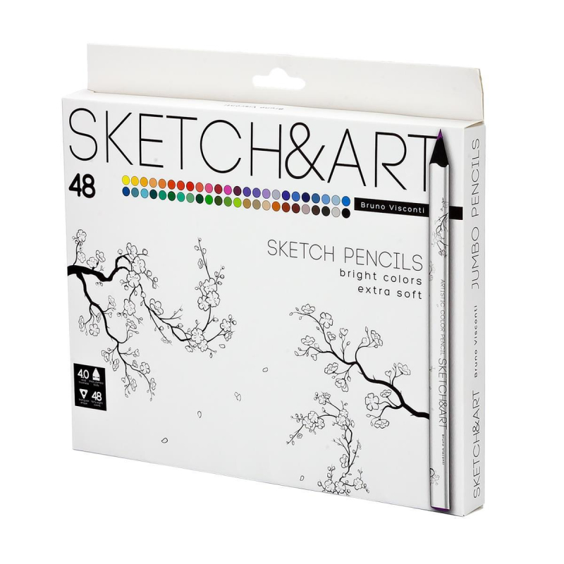 Набор карандашей Sketch Art 4 мм, 48 ЦВ. 30-0117 1457015