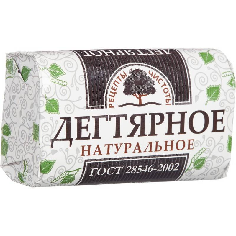 Мыло туалетное Рецепты чистоты Дегтярное 90г 638152