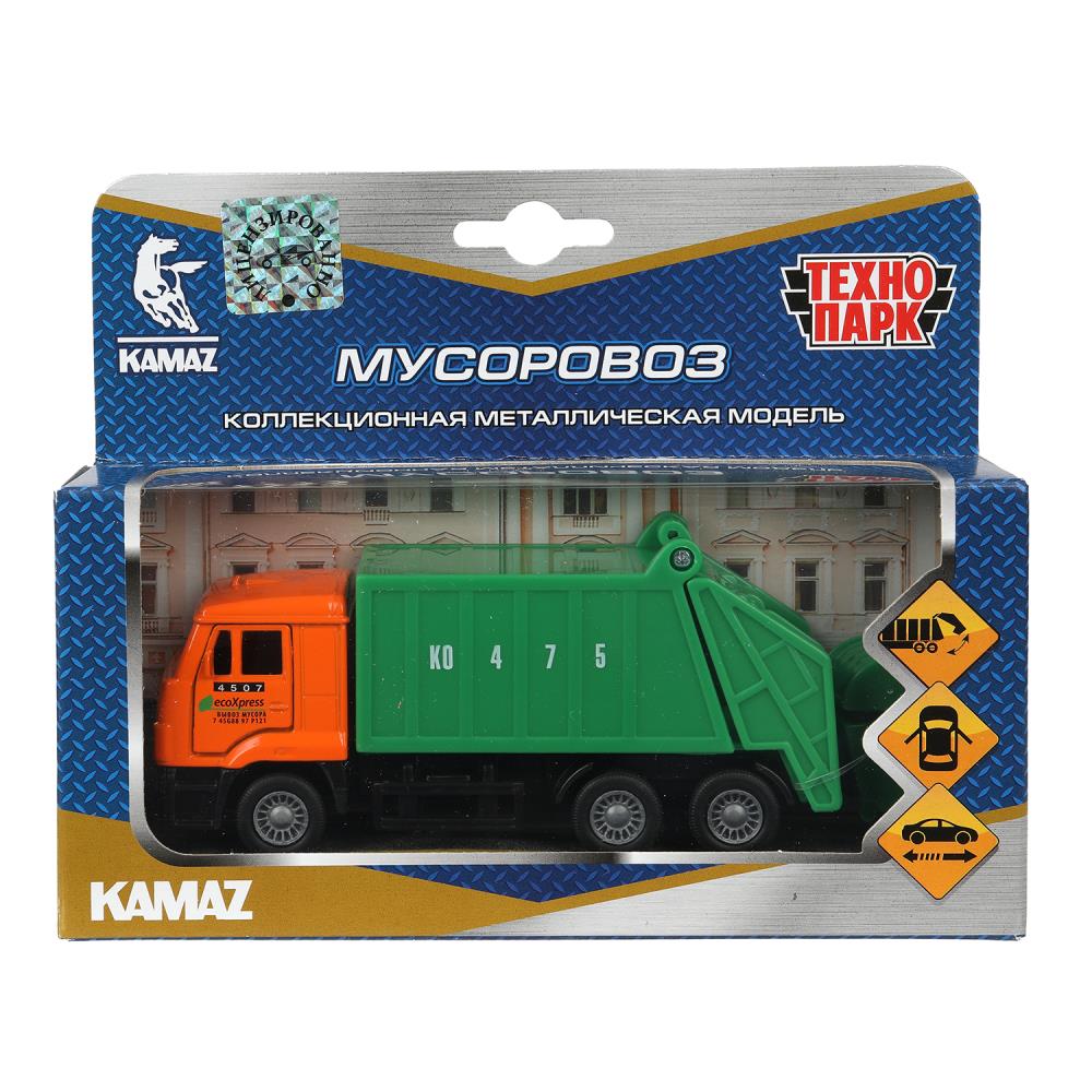 Машина металлическая "Камаз Мусоровоз" 12 см. Технопарк SB-16-25WB (48) (48)